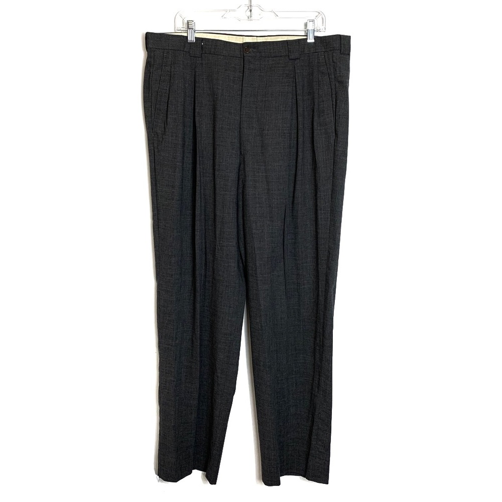Giorgio Armani Pleated Gray Work Formal Slacks